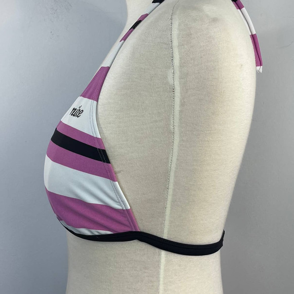 Nike Bikini Striped Swim Top Large - Picture 7 of 8